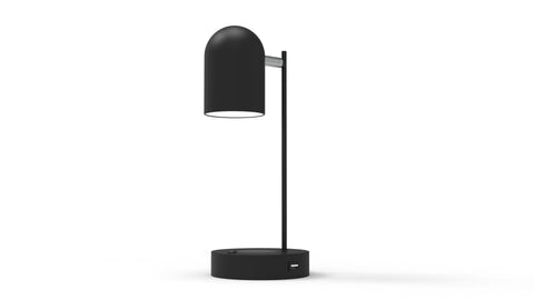 A covert audio surveillance device disguised as an ordinary object found in many homes and offices, this particular model is a modern desk lamp found in many office supply stores across North America.