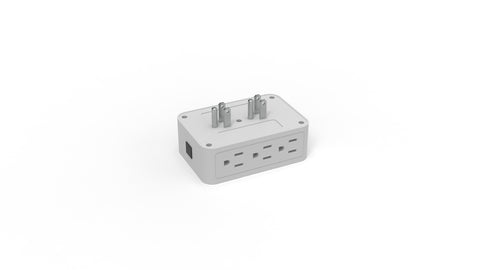 A covert audio surveillance device disguised as an ordinary object found in many homes and offices, this particular model is an outlet extender found in many office & hardware supply stores across North America.